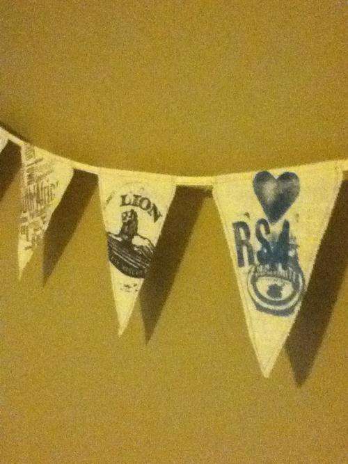 SOUTH AFRICAN INSPIRED BUNTING FLAGS - MARMITE, LION MATCHES ETC