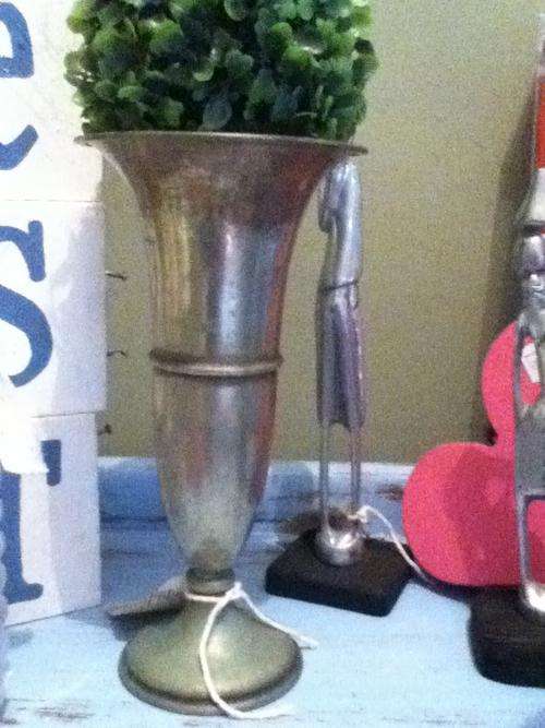 VINTAGE SILVER VASE
