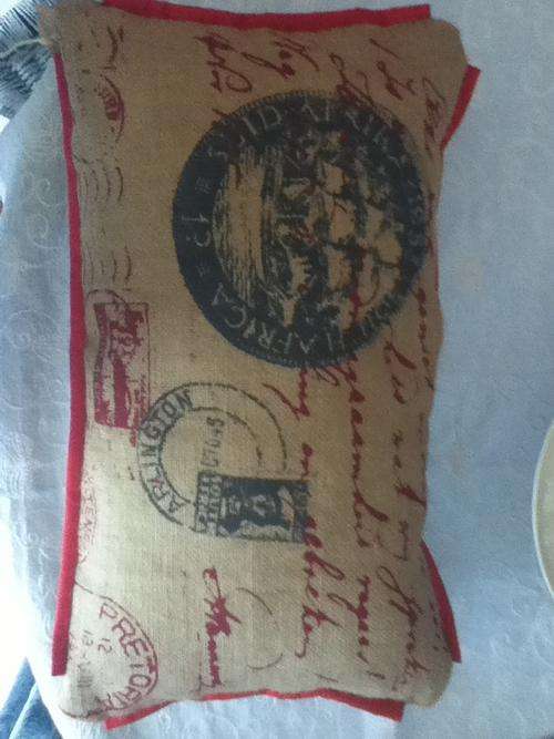 SAFFA Script Postal Long Scatter Cushions with inners