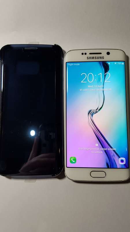 *GOOD Condition* Samsung Galaxy S6 Edge, 64GB + Flip COVER & Accessories