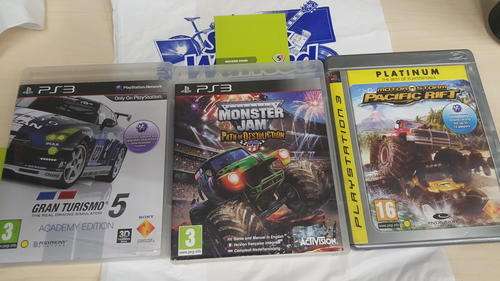 PS3 Games: Gran Turismo 5, Monster Jam, Pacific Rift