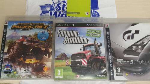 PS3 Games: Gran Turismo 5, Pacific Rift, Farming Simulator