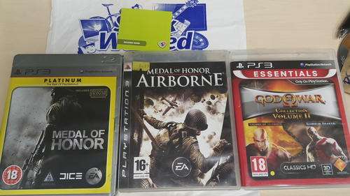 PS3 Games: Medal of Honor, Meal of Honor Airborne, God of War II