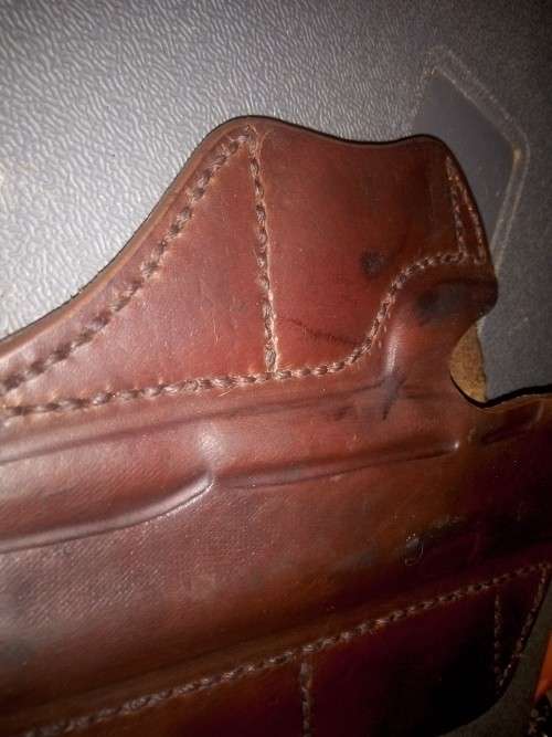 45 pistol genuine leather holster refurbished