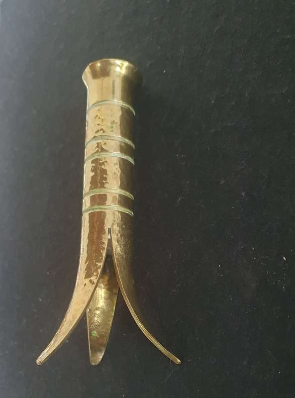 BRASS CANON SHELL TRENCH ART.