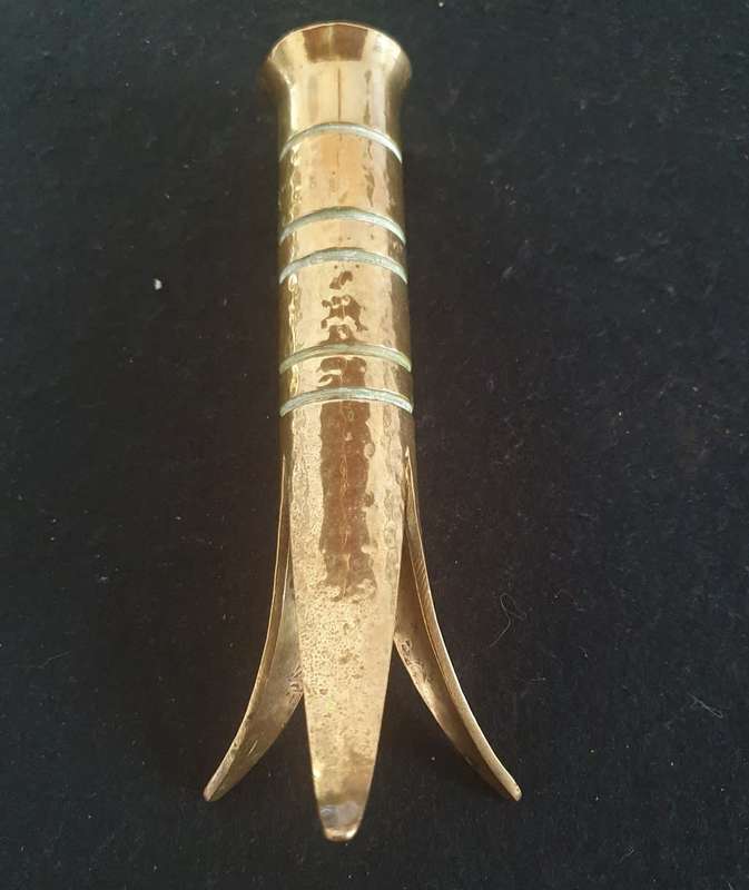 BRASS CANON SHELL TRENCH ART.