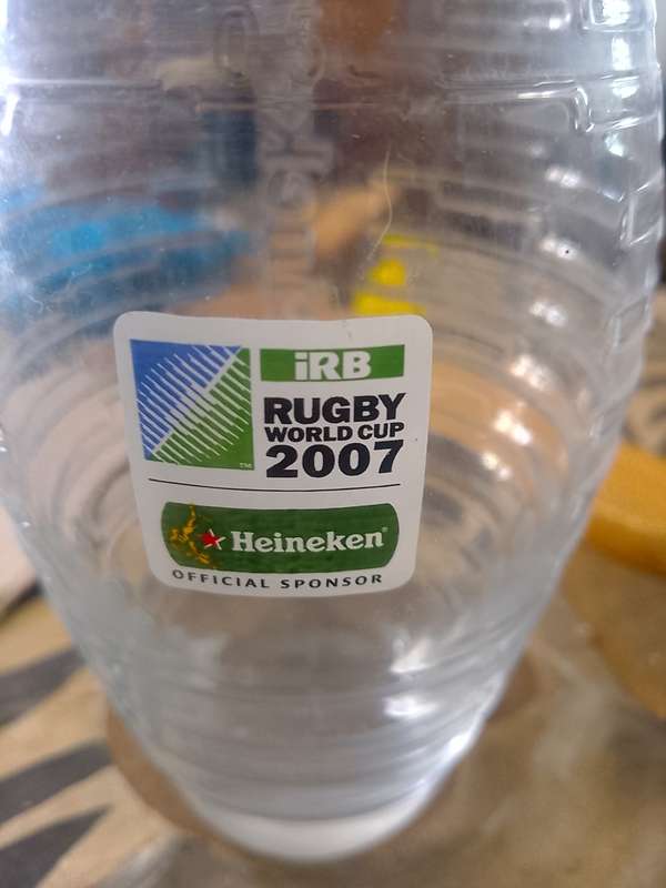 Heineken beer glass 2007 rugby world cup
