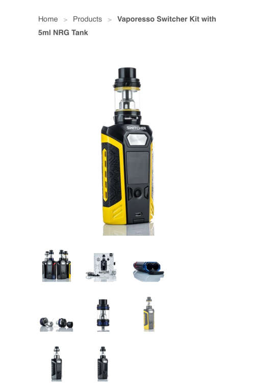 VAPE Vaporesso Switcher Kit with 5ml NRG Tank yellow-Vape