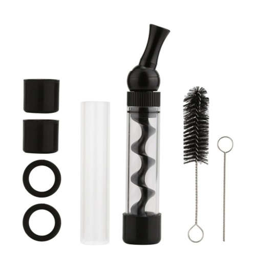 Fashin Detachable Smoking Pipe Portable Tobacco Pipe Twisty Glass Blunt Metal Pipe Tube