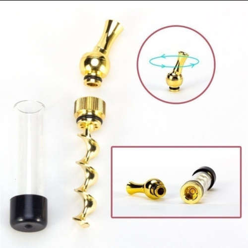 Fashin Detachable Smoking Pipe Portable Tobacco Pipe Twisty Glass Blunt Metal Pipe Tube