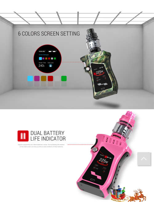 Vape Smok Mag Kit -vape  White Prism And Red Black
