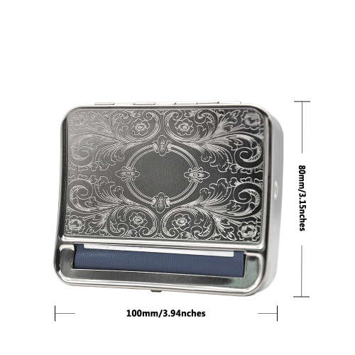 Automatic Cigarettes Tobacco Rolling Machine Metal Box 78mm Case - Small size