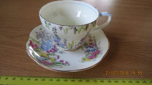 Foley Bone China, cup and saucer, Established 1850, as per photo