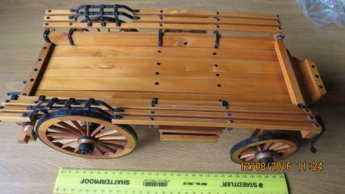 handmade Ox wagon with makers plate and number, as per photo