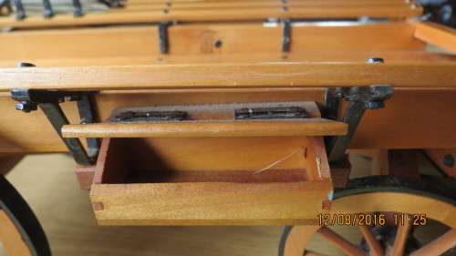 handmade Ox wagon with makers plate and number, as per photo