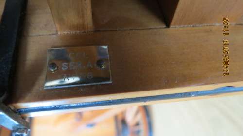 handmade Ox wagon with makers plate and number, as per photo