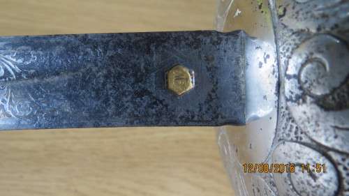 Union of South Africa Officers sword with Scabeth, in decent condition, shark skin handle, as photo