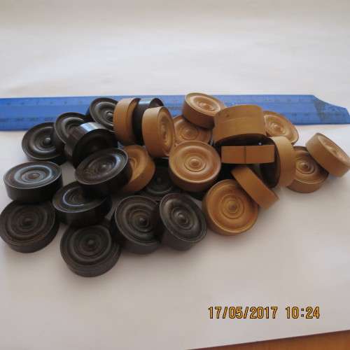 Complete set of drafts, made out of wood, as per photo