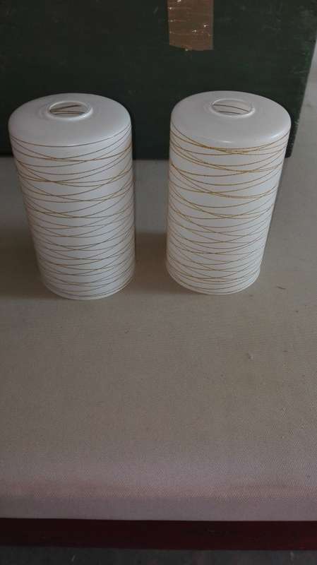 pair of attractive glass lamp shades, as per photo