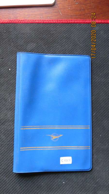South African Railways passport cover, as per photo