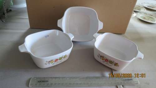 Corning Ware Le Persil 700ml P-43B,  3 bowls, as per photo