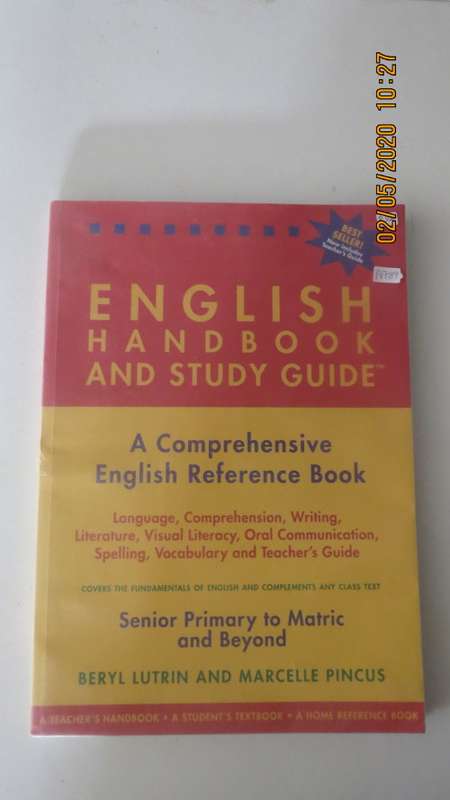English handbook and study guide by Beryl Lutrin and Marcelle Pincus, in good condition,as per photo