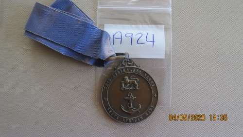South African Forces Sports medal SA Navy Swimming unnamed, as per photo