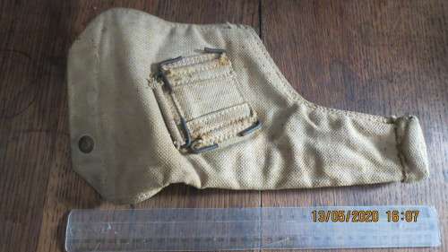 Old army canvas holster, as per photo