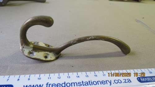 antique brass coat hook, as per photo