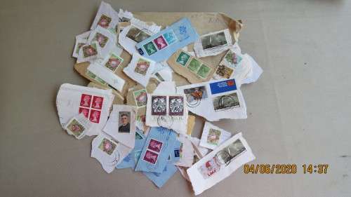 Bag of stamps, as per photo