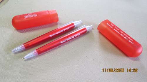 Asiphephe plastic presentation box with pen and pacer, as per photo
