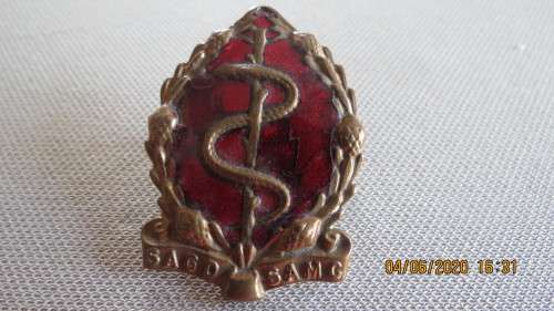 South Africa Medical enamelled cap badge, as per photo