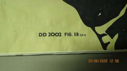 old military target, has DD2002 Fig.11B G. P.S, 95 cm by 77cm,..................