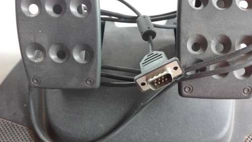 Logitech Momo steering wheel and pedals for computer games,sold as is,no power supply, as per photos