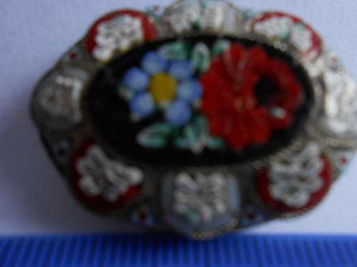 very attractive mosaic brooch, as per scan