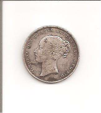 Coins, Great Britain, 1 Shilling, 1846, VF, as per scan