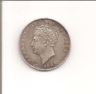Coins, Great Britain, 1 Shilling, 1826, VF, as per scan