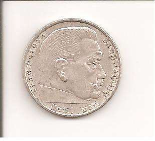 Germany, 2 Marks, 1937A, EF, as per scan