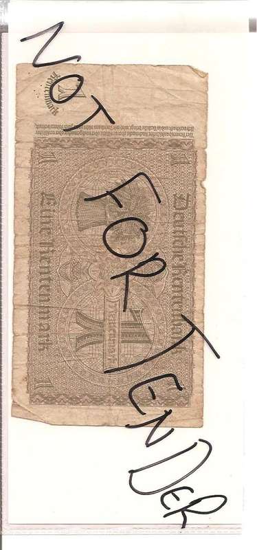 Germany, 1 Mark, as per scan