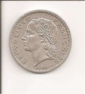 France, 5 Francs, 1947, as per scan
