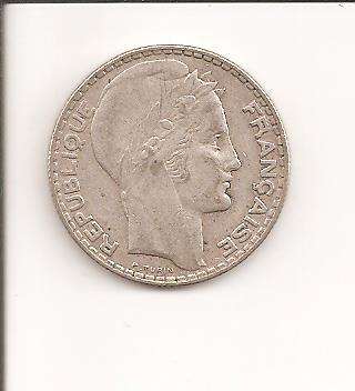 France, 10 Francs, 1933, VF, as per scan