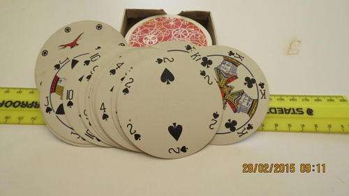 pack of cards, very unusual shape missing Ace of hearts, 3 of diamond and 10 of clubs, as per photo