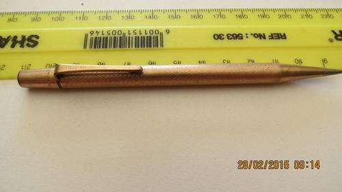 rolled gold YARD-O-LED pacer, made in England, as per photo