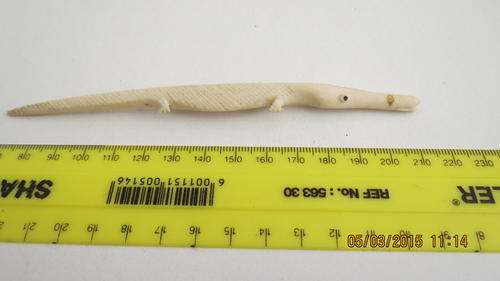 bone curved crocodile, as per photo