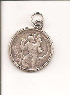 silver st Christopher 3,1grams, as per scan