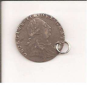 1787 British 6 Penny pendant, as per scan