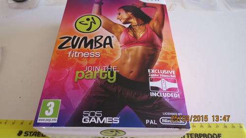 WII Zumba fitness , join the party,in  box with belt, as per photo