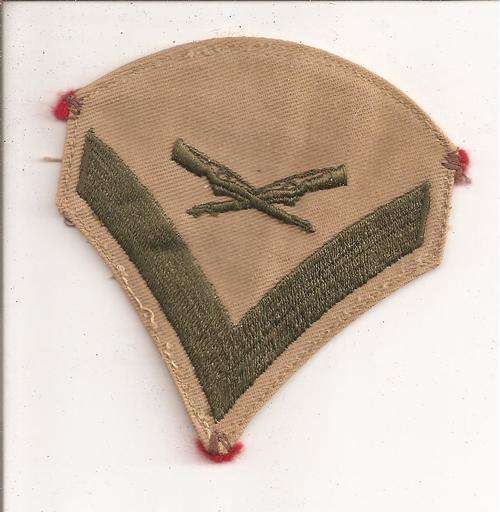 American Army Gunry Instructor's badge, as per scan