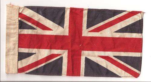 British flag for jacket, very well made, old, as per scan