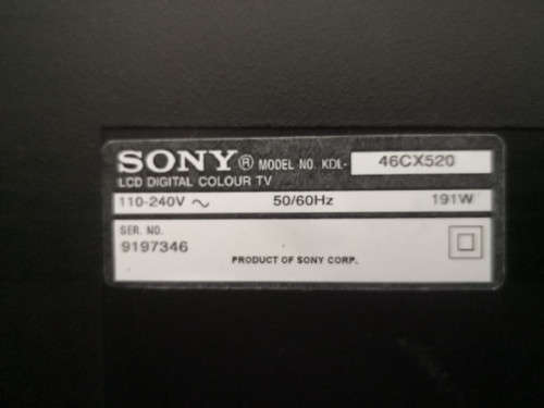 Sony BRAVIA  46" Full HD LCD TV(KDL-46CX520)